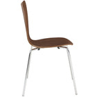 Modway Ernie Dining Side Chair - Walnut-Weight Capacity 331 lbs.
