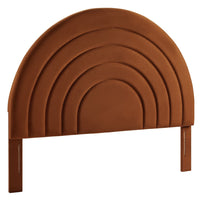 Modway Solana Arched Performance Velvet Full Headboard - Rust-Stain-Resistant Performance Velvet Upholstery