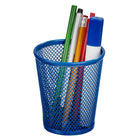 Pep Rally Mesh Pen Cup - Blue-Reinforced round edges provide durability and attractive detailing