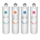 iSpring F4-CUA4 Ultrafiltration Replacement Filter 4-Piece Set-PP Sediment Filter (5 microns) removes larger particles like rust sand and dirt ) Ultra Filtration Filter (contains hollow fiber membrane technology with a pore size of just 0 01 micron ) KDF and GAC Filter (provides much better control of particularly problematic contaminants including chloramine hydrogen sulfide and metals) Fine Activated Carbon Filter (provides final polishing before the purified water is delivered to the faucet removing any 