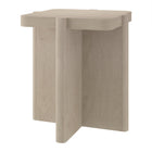 Hudson&Canal Laguna 20" Wide Square Side Table - Alder White-Tabletop features a weight capacity each of 30 lbs
