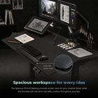 MotionGrey Ultra Electric Adjustable Standing Desk with Tilting Desktop - 55.1 in - Black-8