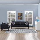 Modway Nahia Geometric Maze Area Rug - 8 ft W x 10 ft L - Ivory Light Grey/Sky Blue-Tight Low Pile Weave