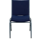Flash Furniture HERCULES Series Heavy Duty Stack Chair - Navy Blue Dot Fabric-Contoured Cushions