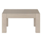 Hudson&Canal Langston 34"W Square Coffee Table - Alder White-Table is made of high-quality and durable MDF materials