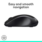 Logitech M310 Wireless Mouse, Black-Measures 4.4 by 2.4 by 1.5 inches (D x W x H) and fits easily at any workstation