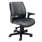 Nightingale Presider Mid Back Executive Chair - Black-Synchronous knee-tilt mechanism with dual position tilt lock, pneumatic height adjustment, tension control