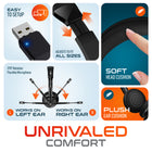 Delton 35X Bluetooth Computer Headset with USB Dongle & Charging Dock - Black-Lock into your zone with immersive audio from Bluetooth headphones noise canceling that helps you stay focused wherever you work.
