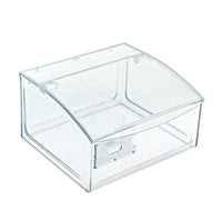 Azar Container - 7" H x 11.75" W x 9.75" D - Clear-Material: Clear Styrene