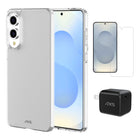 AXS Starter Kit Ultra Clear Case, Screen Protector & 30W Charger for Samsung Galaxy S25 Edge-Drop-tested, scratch resistant phone case with shock absorbing air pockets 
