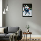 Doug Gilmour Maple Leafs Action - Framed Canvas - 22" x 31"-Ready to hang - arrives fully assembled