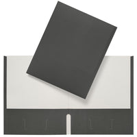 Staples 2 Pocket Portfolio - Black - 25 Pack-Holds up to 100 sheets of Letter Size paper (50 per pocket)