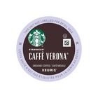 Starbucks Caffe Verona Dark Roast Coffee K-Cup Pods - 24 Pack-This robust dark roast coffee is well-balanced with a dark cocoa texture and a roasted sweetness