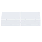 Nexera Panoramic Headboard - Queen Size - White-Perfectly matches queen size beds from Nexera (sold separately)