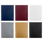 JAM Paper Heavy Duty Plastic 2 Pocket Extra Tough School Folders - Assorted Professional Colours - 6 Pack-Size: 9.5 x 11.5 inches | Easily fits 8.5" x 11" documents
