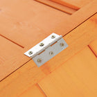 Pawhut 30" H Large Chicken Run with Nesting Box - Orange-A wooden roof provides shelter from sun and rain for your poultry 