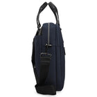 Bugatti Hudson Briefcase for Laptops up to 15.6" - Navy-Integrated trolley pass-through to slide over rolling luggage handles