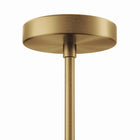 Modway Stellar 1-Light Pendant Light - Opal/Satin Brass-UL Listed for Damp Locations