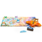 Educational Insights Time Flies Game - Set of 37-Includes: Plane game clock, one game board, 30 time cards, four player pieces, and guide