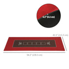 Soozier Poker Table Top 12-Player Poker Mat Water-Resistant - Red-Water-resistant and easy to clean
