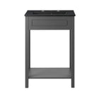 Modway Altura 24" Bathroom Vanity - Grey/Black-Assembly Required