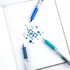 Pentel EnerGel Retractable Gel Roller - 0.7mm - Metal Tip - Assorted Colours - 3 Pack-0.7mm stainless steel tip