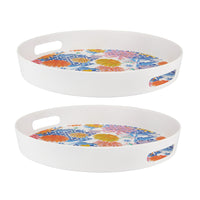 Maxwell & Williams Sunbrust Round Serving Tray - 35 cm - 2 Pack-Handwashing Recommended