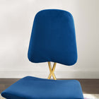 Modway Ponder Performance Velvet Counter Stool - Navy-Dining Counter Stool