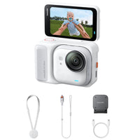 Insta360 GO Ultra Camera Standard Bundle - White-Display Size: 2.5"