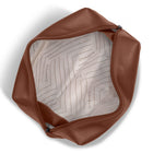 Champs Onyx Leather Toiletry Bag - Brown-Inner RFID zipper pocket