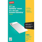 Staples Kraft Catalogue Envelopes with QuickStrip Closure - 5-7/8" x 9-5/8" - White - 100 Pack-Ideal for mailing catalogues, booklets, brochures and multi-page documents