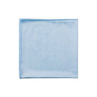 Globe Commercial Glass and Mirror Microfibre Cloth - 14" - Blue-Reduce chemical usage and pick up more bacteria