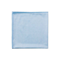 Globe Commercial Glass and Mirror Microfibre Cloth - 14" - Blue-Reduce chemical usage and pick up more bacteria