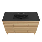 Modway Render 48" Single Sink Bathroom Vanity - Oak/Black-9