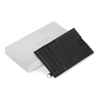 Champs Iconic Leather Slim Cardholder - Black/Black-Middle compartment