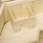 PawHut Wooden Large Hamster Cage 3-Tier with Tray-Color: Natural