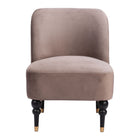 Zuo Bintulu Accent Chair - Taupe-Soft and smooth velvet fabric