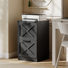 HOMCOM 2-Drawer  Filing Cabinet - Black-Tall, narrow design maximizes storage potential in small spaces and corners
