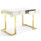 Modway Ring 47" Office Desk - Gold White-Assembly Required