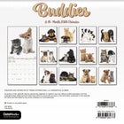 DateWorks 2026 16-Month Mini Wall Calendar - 7" x 7" - Buddies - English-13 High Quality Images printed on Premium Paper