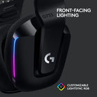 Logitech G733 LIGHTSPEED Wireless Gaming Headset with Suspension Headband - Black-Colourful, reversible suspension headbands are designed for comfort during long play sessions