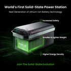 Yoshino B2000 SST Solid-State Portable 2,000W Continuous Power Station-POWER AND CAPACITY - 2,000 watts continuous (3,000 peak watts) power and a capacity of 1,326Wh provides power for devices and appliances. This SST battery is rated to 4,000 cycles to 80% (11+ years, 7 days of everyday use.)