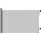 PawHut Retractable Dog Gate Extends Up to 55" Wide, 34" Tall, Grey-Retractable dog gate adjusts to fit doorways up to 140 cm