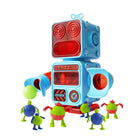 Discovery DIY Prize-Pod Robot 52-Piece Retro Vending Machine Build Kit-Each capsule contains pieces that can be assembled into a separate toy robot, encouraging problem-solving abilities and fine motor skill development