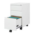 Ceha MDG Series Box-Box-File Mobile Pedestal - Traffic White -Smooth Operation: Filing drawers with telescopic rails for effortless access.