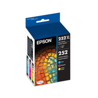 Epson DuraBrite Ultra T252XL-BCS Ink Cartridge Combo Pack - High Capacity Black/Standard Capacity Colour CMY-Better quality than the lab