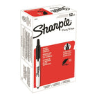 Sharpie Permanent Markers - Retractable - Fine Tip - Black - 12 Pack-No cap, no fuss - just click
