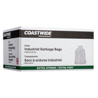 Coastwide Professional Garbage Bags - Extra Strong - 35" W x 50" L - Clear - 100 Pack-Highly resistant to puncture and tearing