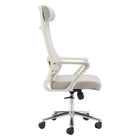 Zuo Jett High Back Office Chair - Light Grey-3 year limited warranty