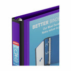 Staples Better Binder - 1-1/2" - Purple-Framed clear window makes these ideal for use as presentation binders